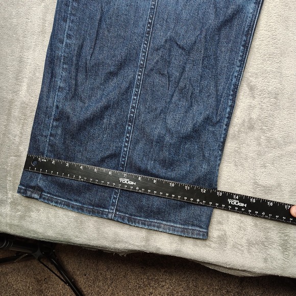 American Eagle Jeans Women 34W Short Dreamy Drape Super High Rise Baggy Wide Leg - Picture 5 of 12